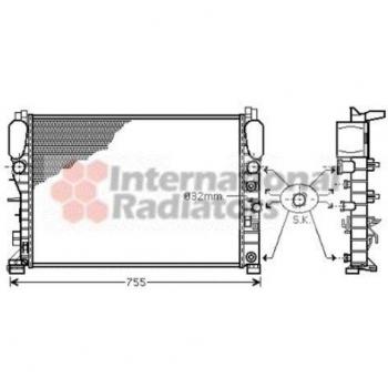Van Wezel 30002342 radiador de refrigeración del Motor