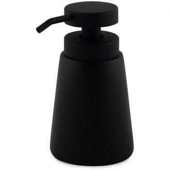 Dispensador de Jabón de Poliresina Negro Ø8x14,5cm Andrea House