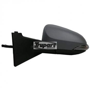 Espejo retrovisor Alkar 6141259 - Espejos Exteriores, compatible con vehículos, diseño aerodinámico, ajuste manual, cristal convexo para mayor visibilidad, acabado en negro