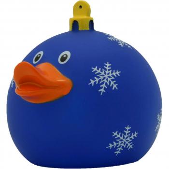Quietscheente Navidad bola azul pato, pato de goma, patos de goma, pato de goma, pato de goma, figura de juguete, juguetes de baño de caucho, LiLaLu 1971