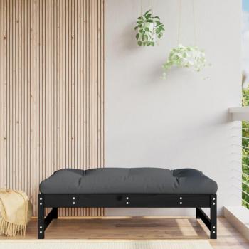 Taburete de jardín madera maciza de pino 120x80 cm en pino natural, blanco y gris - Conjunto Terraza Muebles Jardín Exterior Juego de Muebles de jardín