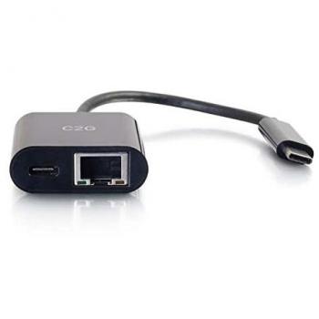 Adaptador USB-C a Ethernet con Power Delivery - Hub y concentrador USB 3.2 Gen 1 (3.1 Gen 1) Negro
