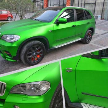 hoho luz verde cromo satinado verde coche cuerpo vinilo mate AUTO lámina 60 x20