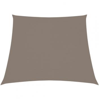 Toldo de vela tela oxford trapecio gris taupe 3/4x3 m