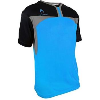 HO Soccer Vision Camiseta de Portero Manga Corta, Hombre, Azul/Negro, XL