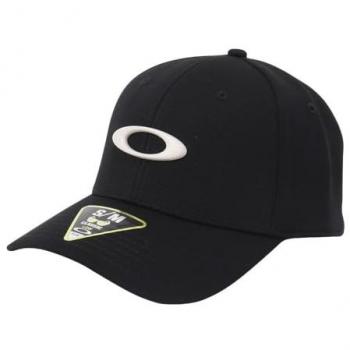 Gorra Oakley Tincan negra intensa con visera blanca - L-XL