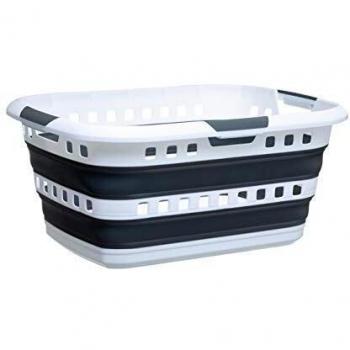Cesto de Ropa Plegable 45L con Asas y Diseño Moderno