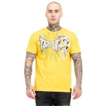 Camiseta Tapout Blade de Manga Corta Amarilla 3XL para Hombre