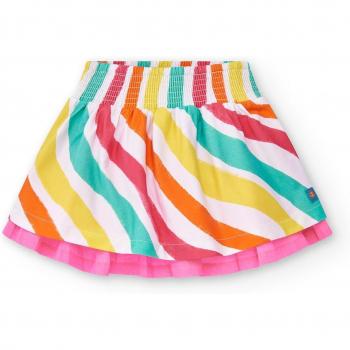 Falda de niña Tuc Tuc de rayas multicolor con cintura elástica Laguna Beach