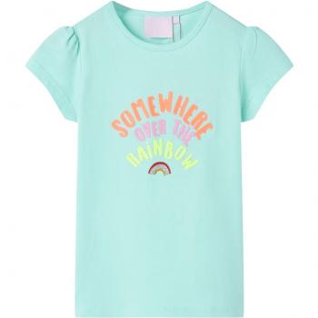 Camiseta infantil aguamarina claro 140