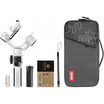 Gimbal Estabilizador Zhiyun Smooth 5S Combo Blanco, 3 Ejes, para Smartphone, Autonomía de 24h