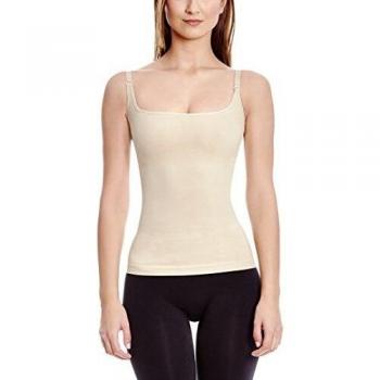 Anaissa Top Up Reductor Efecto 3D con Tecnología Biotech Camiseta, Visón, L para Mujer