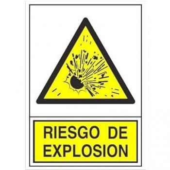 Señal de Advertencia 321 Plástica 345x245 mm Riesgo de Explosión