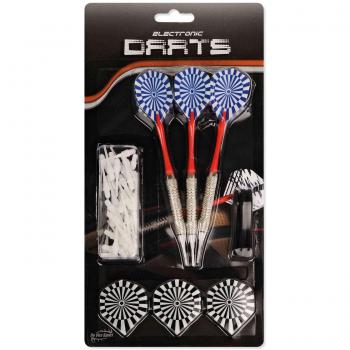 Kit Completo de Dardos Profesionales: 3 Dardos, 100 Puntas, 3 Cañas y 3 Plumas - Peso de Dardo 16 gr