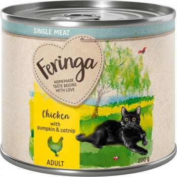 Feringa Single Meat Menu 6 x 200 g - Pollo con calabaza y catnip