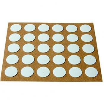 Brinox B77900B Embellecedor Cubre-Tornillos Adhesivo, Blanco, Set de 30 Piezas