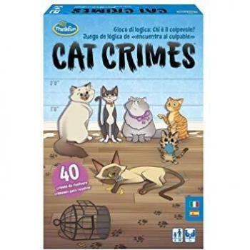 ThinkFun - Cat Crimes, Juego de Lógica, 1+ Jugadores, Edad Recomendada 8+, multicolor - Dimensiones 16 x 24 x 4