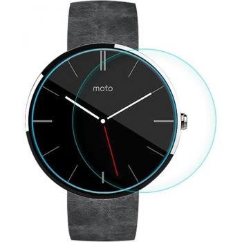Kepuch ASOMBROSO 9H Borde Arc Protector Pantalla Glass Vidrio templado Protector de pantalla Claro Para MOTO 360,H+