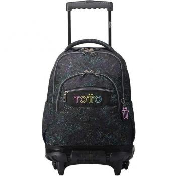 Mochila Totto con ruedas y estampado de puntos