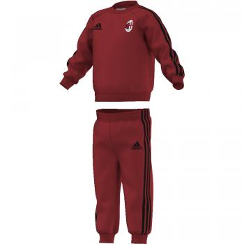 adidas AC Milan 3S Bbyjogg - Conjunto de equipación para niños de 0-3 meses, color rojo