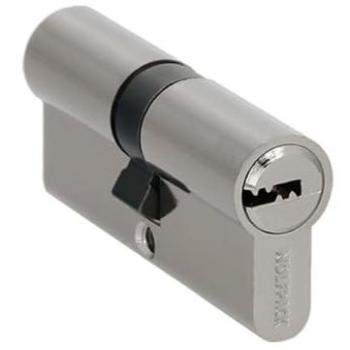 Cilindro de Seguridad 35x35 mm con Leva Larga Niquelado y 5 Llaves - Línea Profesional WOLFPACK