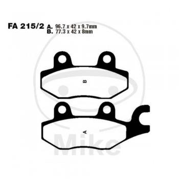 Pastilla de freno moto sinterizada EBC FA215/2HH