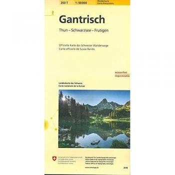 Mapa excursionista y topográfico Gantrisch 1:50.000 - Thun, Schwarzsee, Frutigen