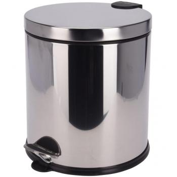Cubo de Basura Excellent Houseware 20L Plateado para Cocina y Baño Doméstico