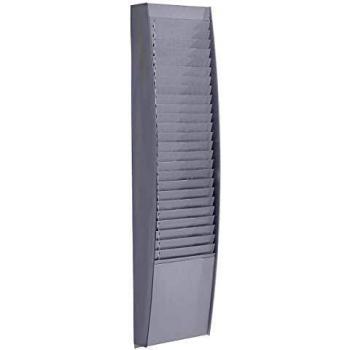 Panel clasificador Kaiserkraft 1 x 25 compartimentos, dimensiones 1120 x 273 x 129 mm, color alusilber