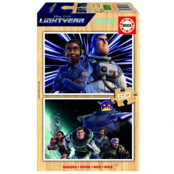Puzzle Doble Toy Story Buzz Lightyear de Madera 2x50 Piezas