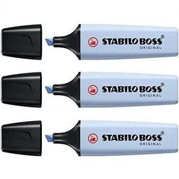 Rotulador STABILO boss fluorescente 70 pastel azul nublado