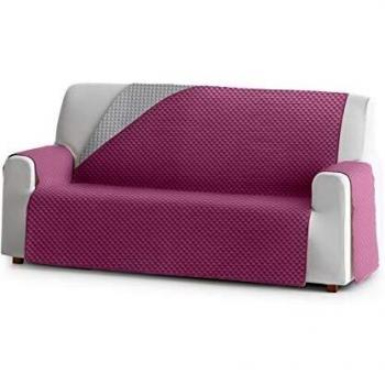 Eysa Oslo Funda, Poliéster, C/2 Fucsia-Gris, 2 plazas 115cm. Válido para sofá Desde 120 a 170cm