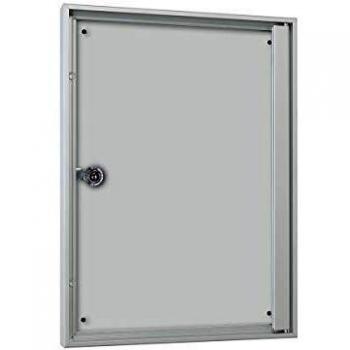 Vitrina de Anuncios para Interiores con Marco Plateado para 1 x A4