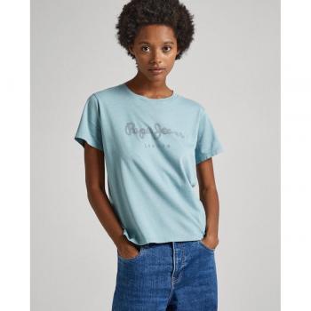 Camiseta Pepe Jeans Mujer Hailey con logo de strass
