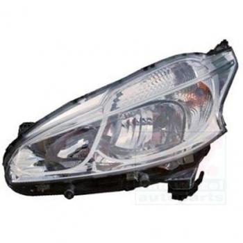 Faro Delantero Izquierdo con Clignotante H7 y Regulación Eléctrica para Peugeot 208 - VAN WEZEL 4034961