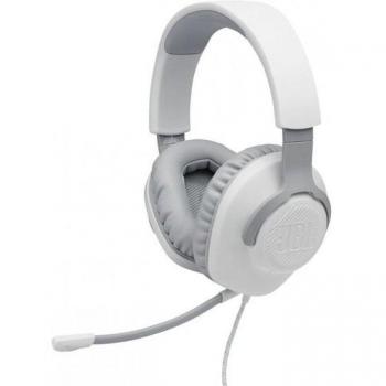 JBL Quantum 100 Auriculares Gaming con Micrófono, Sonido QuantumSOUND, Micrófono Boom Desmontable, Diseño Ligero y Cómodo, Compatible con Múltiples Plataformas, Conector