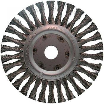 Ironside 378391 Cepillo de disco 178x22,2mm anudado, Multicolor