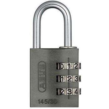 Abus 145/30_Titanio - Candado Aluminio combinacion 30mm 3 dígitos Titanio