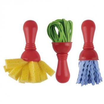 Bolsa 3 Pinceles Maxi Goma Eva y Esponja