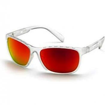 Adidas Sport Sunglasses SP0014 6226G - Men's White with Mirrored Lenses