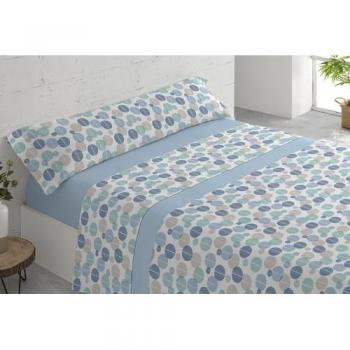 Juego de Sábanas Estampadas 3 Piezas Cama 90 cm Celera Azul - Frescas y Tacto Extra Suave - Incluye Sábana Bajera, Sábana Encimera y Funda de Alm
