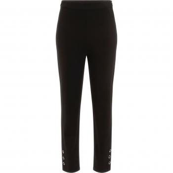 Skinny Fit Black Slip-On Trousers for Women