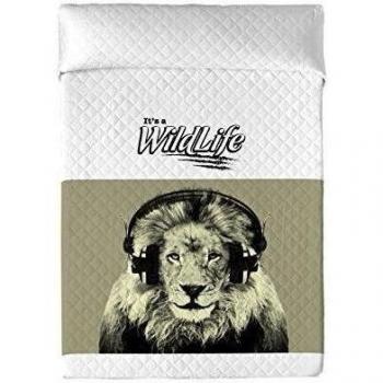 Wildlife  Colcha Spencer Caqui/Blanco Cama 135