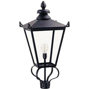 Farol de jardín Wilmslow negro 1 bombilla 82,5cm