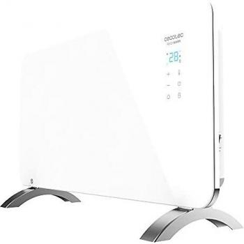 Cecotec Radiador Eléctrico Bajo Consumo Ready Warm 6700 Crystal Connection. Wifi, 1500 W, Termostato Regulable, Temporizador, Soporte de pie, Protección sobrecalentamiento, Blanco