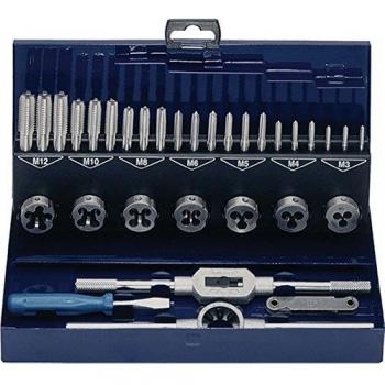 Juego de Herramientas de Roscar M3-M12 32 Uds. HSS Casete ME