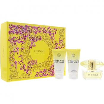 Versace Yellow Diamond 3 Piece Gift Set with Eau De Toilette, Shower Gel, and Body Lotion