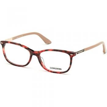 Longines Women's Optical Glasses Frame LG5012-H 54054 Red One Size Square