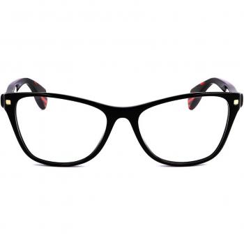 Montura de Gafas para Mujer Alyson Magee AMO 012 BLACK, Armazones Negros, Lentes Recetados 52