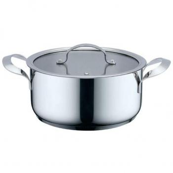 Cacerola Con Tapa Haeger PA-20H.002A Beige Gris Ø 20 cm